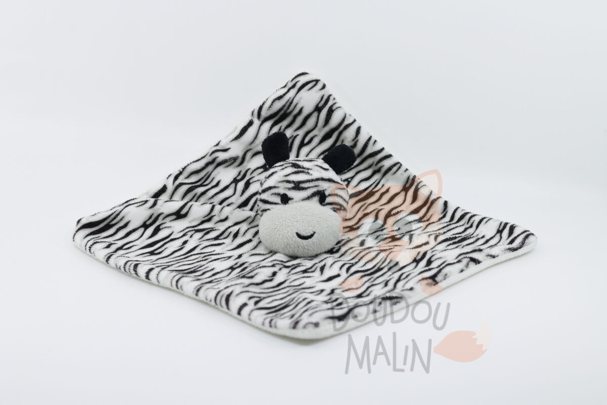 Kimadi - plat zèbre noir blanc 25 cm 